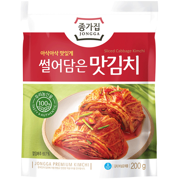 Jongga Traditional Cut Cabbage Mat Kimchi 200gr.