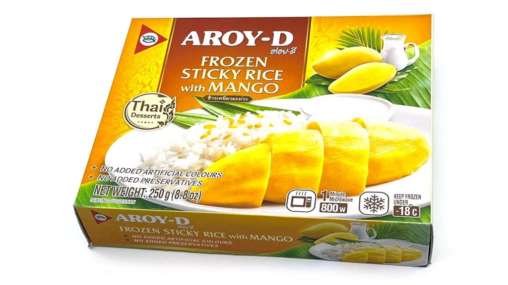 Aroy-D Frozen Sticky Rice w/Mango 250gr